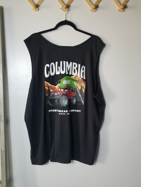 Columbia Other - NWT COLUMBIA MEN'S BLACK TANK WITH JEEP SIZE XXXL